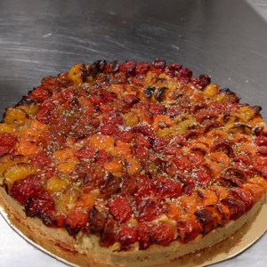 Tarte aux tomates confites